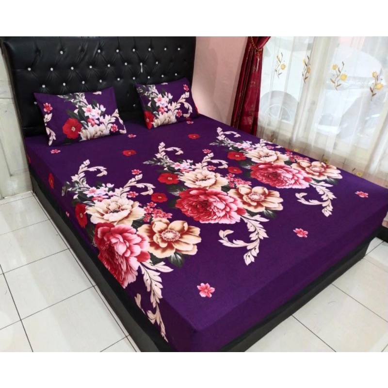 Sprei Homemade Polos160x200 Seprai Polos Embos 160X200 Murah Sprei Homemade Karakter Motif Kotak Hitam Aesthetic Murah Katun Halus adem Tidak Luntur Size No. 2 Queen