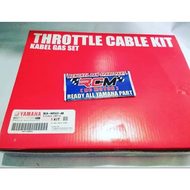 THROTTLE CABLE KIT KABEL GAS KIT SET RXKING RX KING RXK ORI ORIGINAL YAMAHA YGP ASLI 3KA-WF631-00