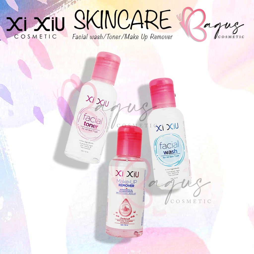 ⭐ BAGUS ⭐ [NEW PRODUCT]  XI XIU Skincare | Facial Wash Micellar Water Make Up Remover Set  Toner 100ml