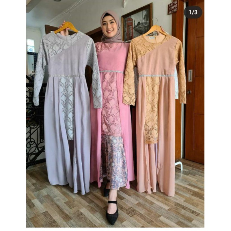 Set Alena Dress / Kebaya Dress Muslimah Modern / Kebaya Pesta