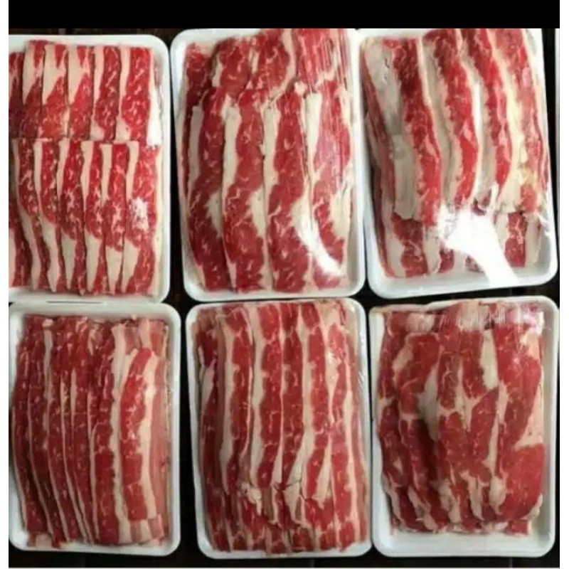 

shortplat fat / beef slice ada lemak dan low fat