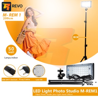 Paket Lampu LED Foto Studio M-REM1 Perlengkapan Video LED