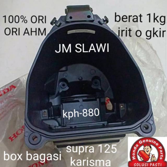 8125A-KPH-880 Box bagasi kharisma dan supra 125 lama ori Honda