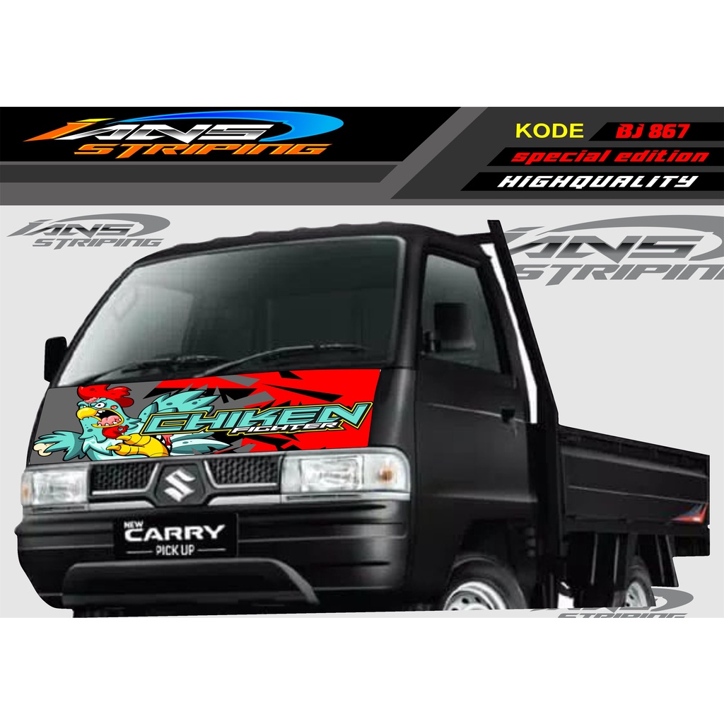 DECAL STICKER KAP DEPAN MOBIL GRANMAX/ STIKER KABIN DEPAN MOBIL CARRY PICK UP / STICKER TERBARU L300