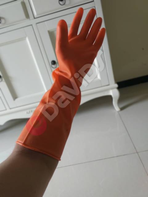 Sarung Tangan Karet Cuci Piring Latex Panjang Tahan Kimia Otory 7 Inch