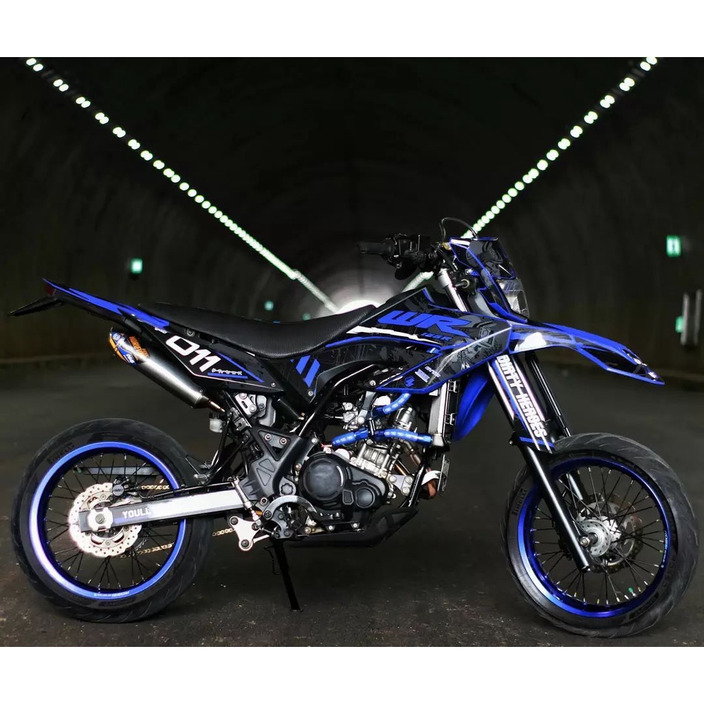 DECAL YAMAHA WR155 / STIKER WR155 / FULL BODY BISA CUSTOM decal wr biru full body murah keren