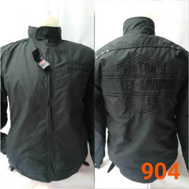 Jaket Harley Davidson - Parasut - Jaket Bikers Harian - Anti Angin - Bar and Shield - HDCI Bandung