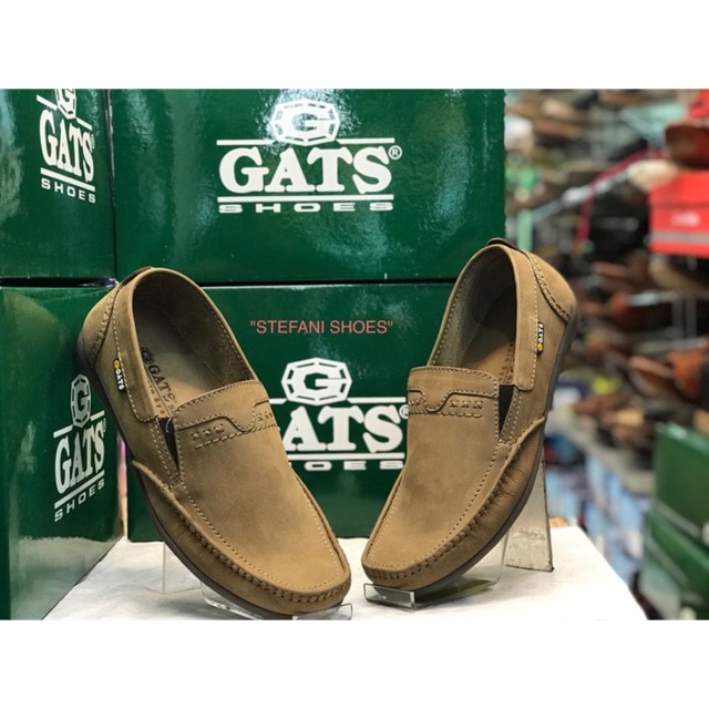 Sepatu Pria Slip On Gats Model Baru Paling Murah Original Art Hk0002 Warna Olive