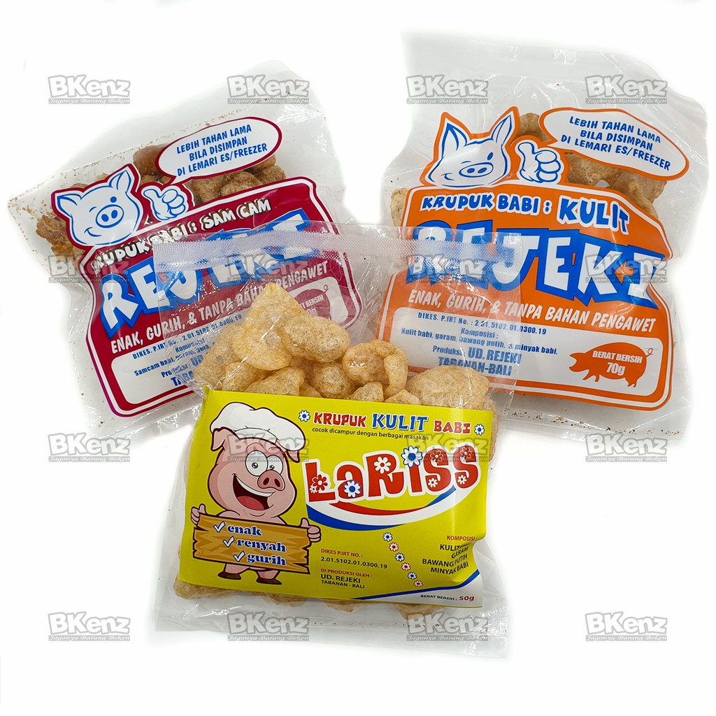 

Paket Isi 3 Kerupuk Rambak Samcam Babi Krupuk Kulit Samcan Rejeki Lariss Bali FREE Bubble Wrap