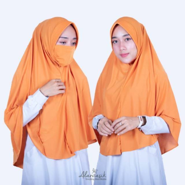 Jilbab SHEILA Pet Antem Anti Corona hijab safety mask jilbab instan niqob masker pet antem GR.8