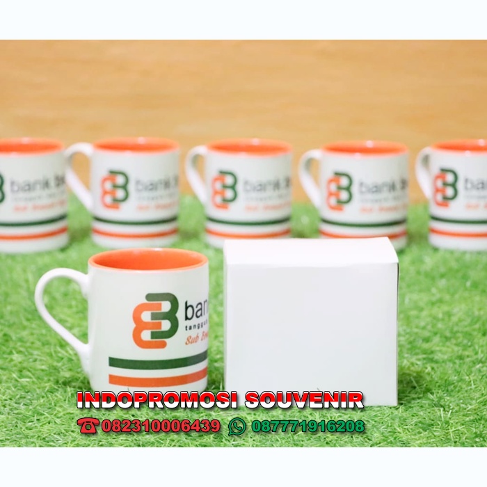 MUG GELAS KERAMIK STANDAR POLOS