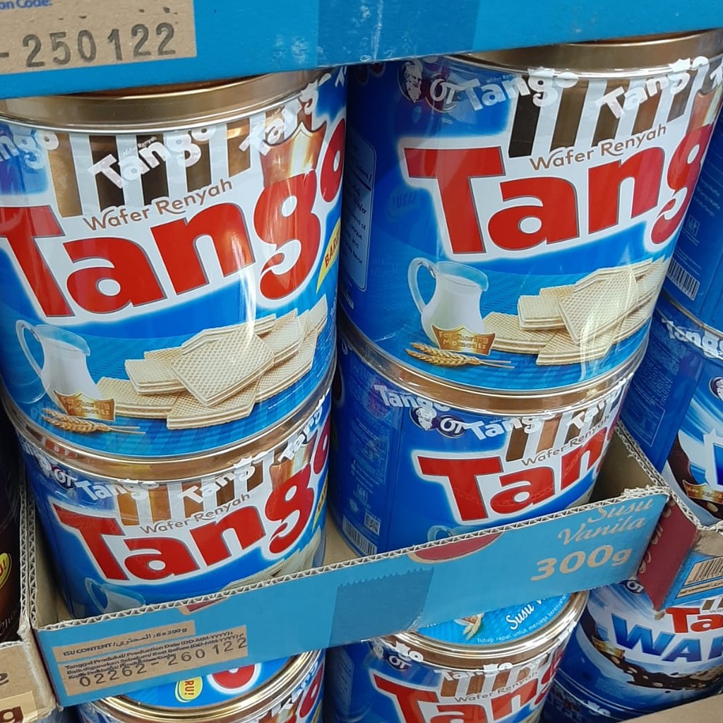 TANGO WAFER KALENG  SUSU VANILA 300 Gram