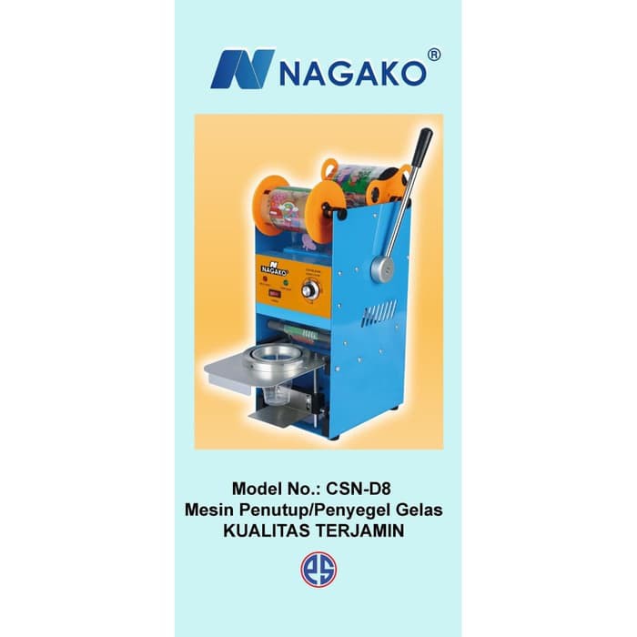 Mesin Cup Sealer Nagako D8. CUPSEALER  Mesin Press Gelas Cup 16 - 22 Oz