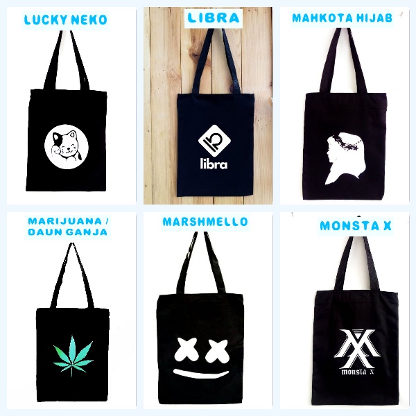 [PART 2] TOTE BAG LIMITED SABLON PREMIUM bahan drill halus