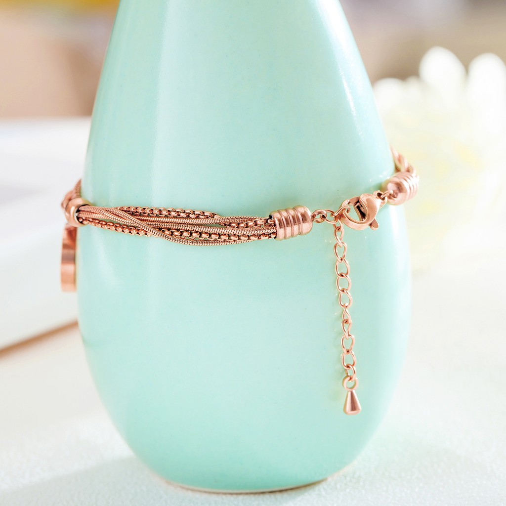 Gelang Bracelet Wanita Aksesoris Titanium Korea Cocok Hadiah GK047 motif elegant