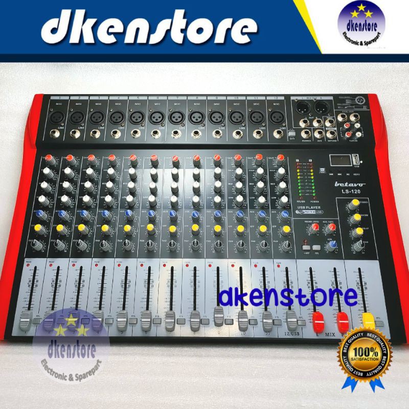 Mixer Betavo LS120 12 chanel Usb Mp3 player Bluetooth sound panggung