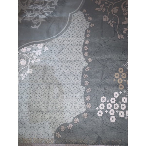 SEGIEMPAT VOALDENAY KW PREMIUM / HIJAB JILBAB SQUARE VOAL MOTIF LASER CUT-Motif 21