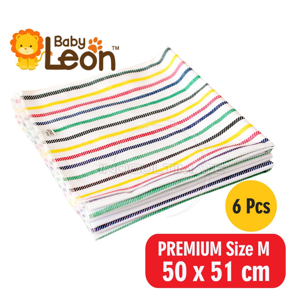 6 pcs Alas Ompol Bayi Size [ S &amp; M ] AO-01 Kain Alas Ompol Bayi Perlak Bayi Tatakan Penyerap Ompol