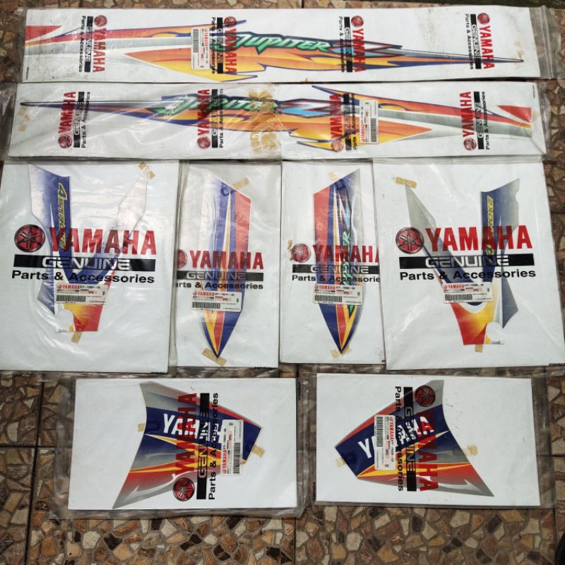 striping stiker sticker jupiter z 2005 biru silver original 5tp fulset 1 motor