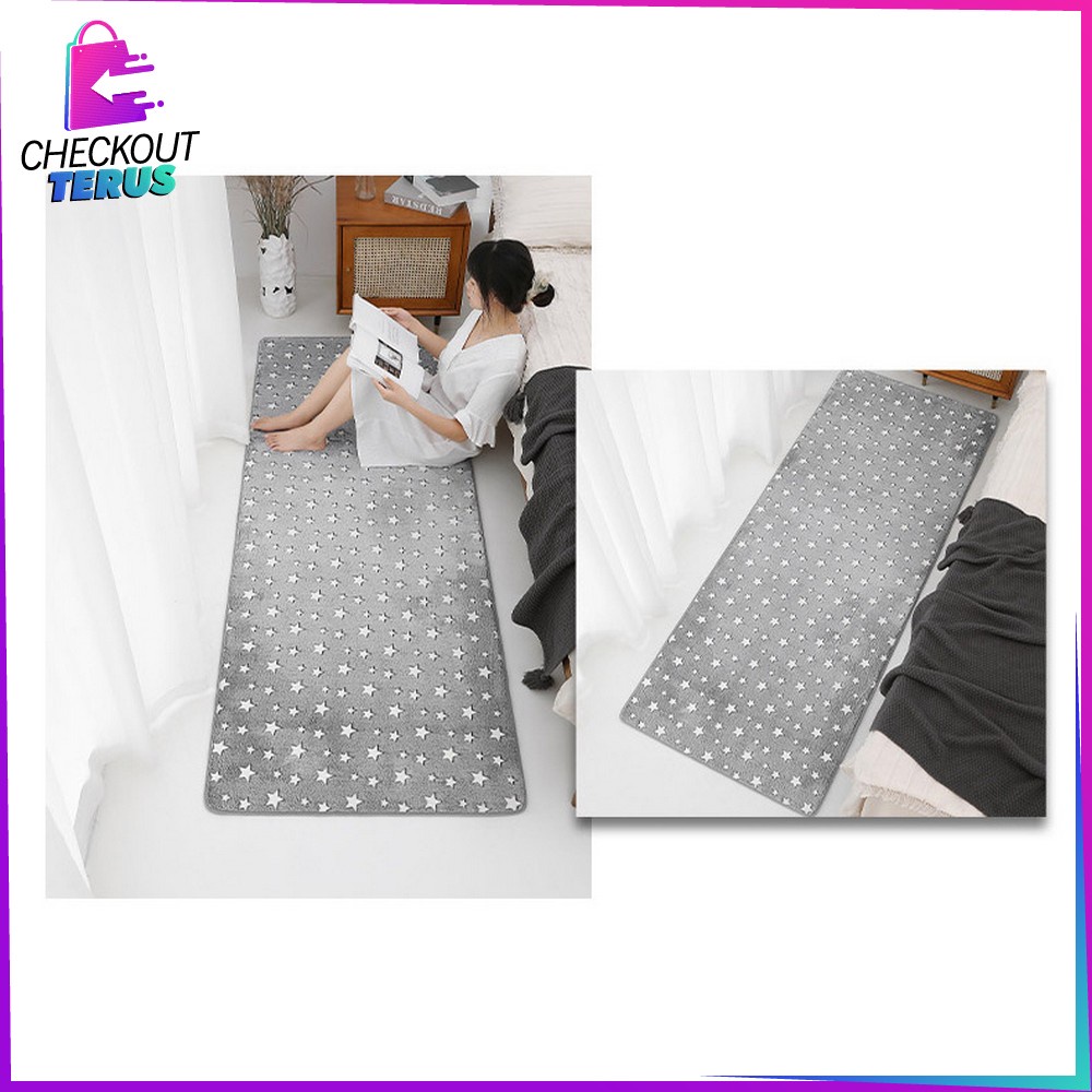 CT C364 Karpet Bulu Lantai (80x120cm) Lembut Karpet Karakter Nyaman Alas Lantai Kamar Tidur Dekorasi Ruangan Elegant Floor Mat Carpet Alas Yoga