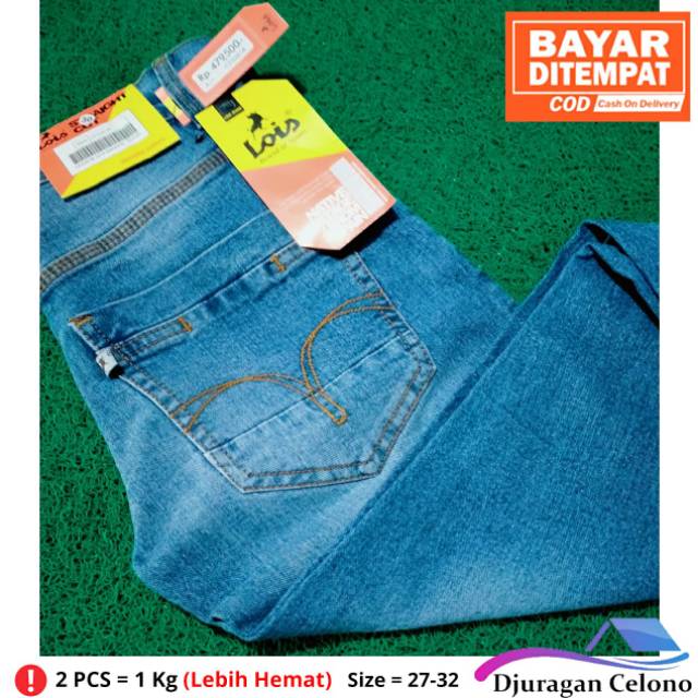 BISA BAYAR DITEMPAT(COD) CELANA JEANS LOIS / CELANA JEANS PRIA / CELANA PANJANG PRIA
