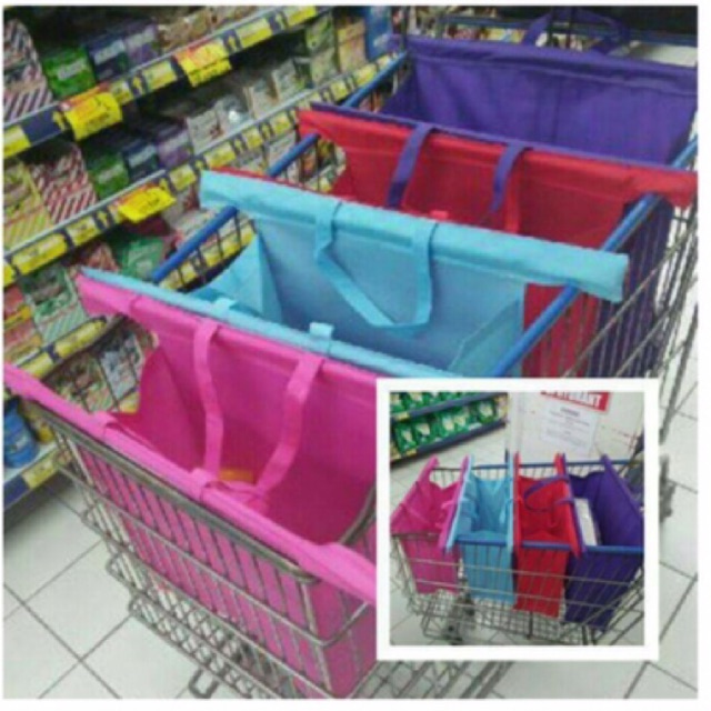 Tas Belanja Supermarket - Trolley Bag - Kantong Trolley Supermarket - Tas Supermarket - Tas Go Green
