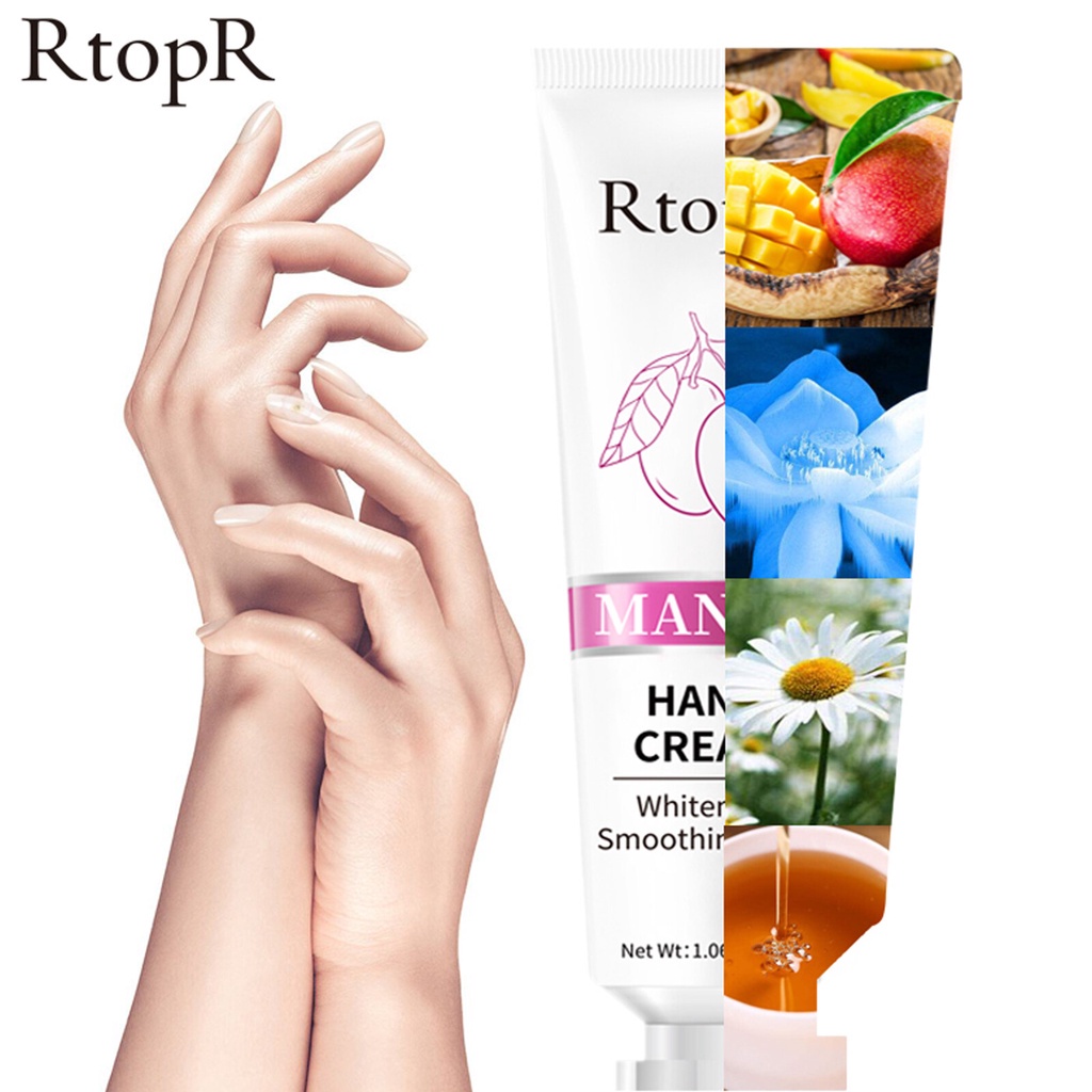 RtopR HAND CREAM Krim Tangan Mangga, Krim Perawatan Tangan Pengencang Pelembap Pemutih Pencerah