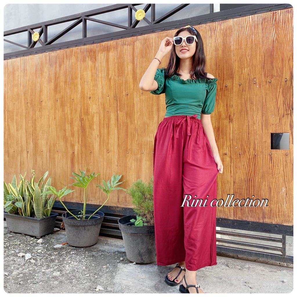 CELANA KULOT PANJANG BALI POLOS-KULOT POLOS MARON