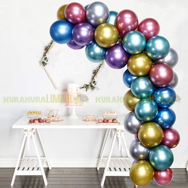 Balon Latex Chrome 12 Inci Balon Warna Chrome 12 Inch Eceran