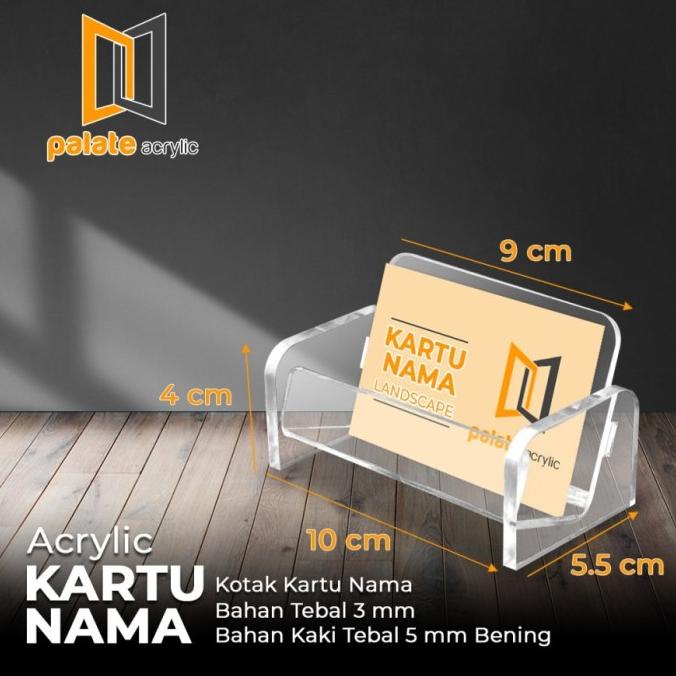 

acrylic /akrilik name card holder / tempat kartu nama holder