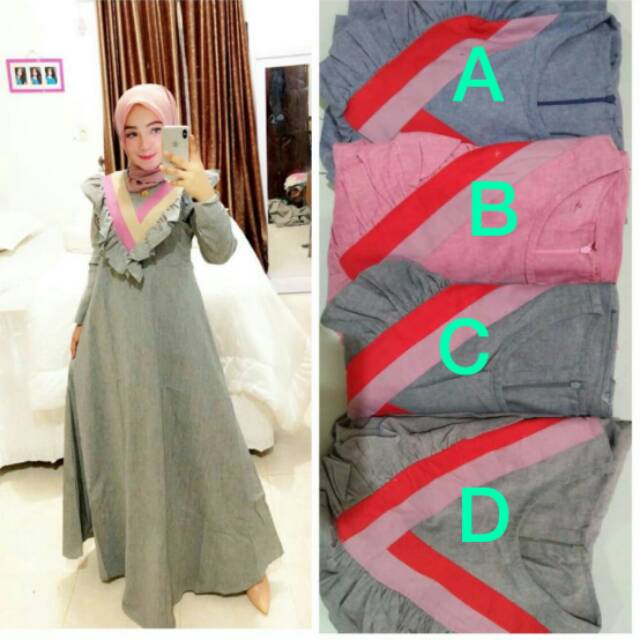 Gamis katun Linen