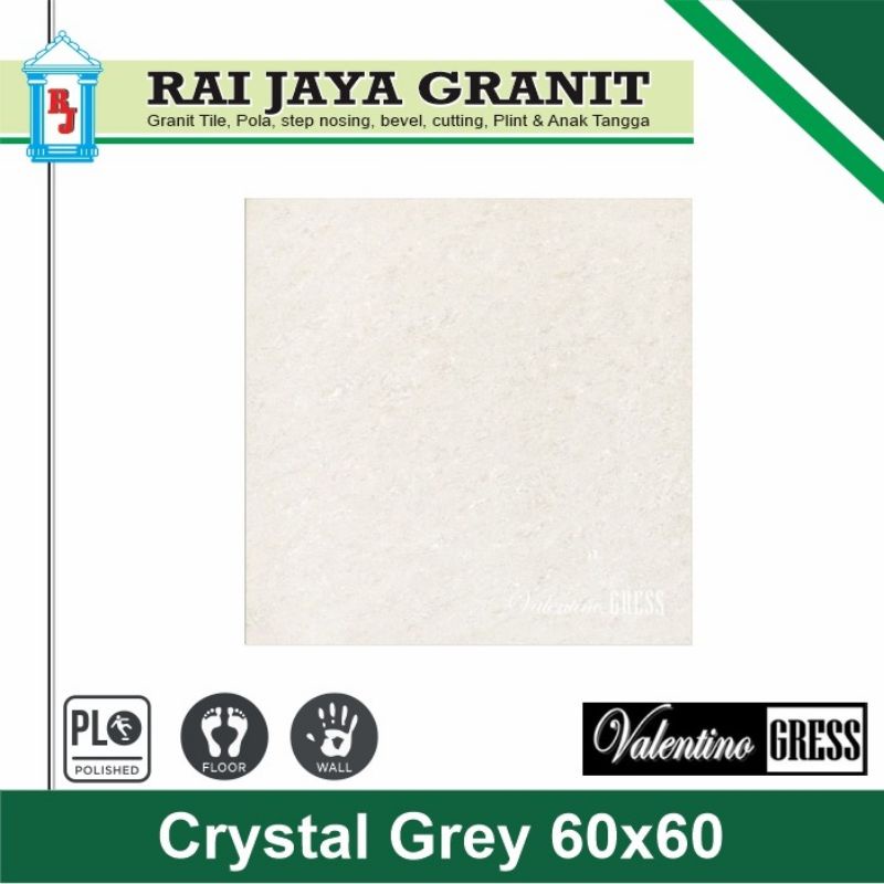Granit lantai 60x60 Crystal grey valentino gress