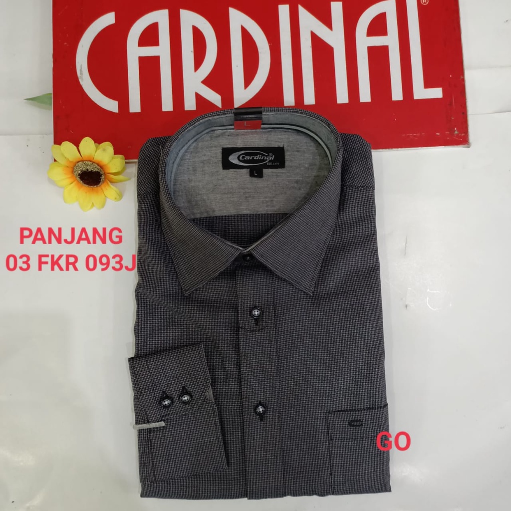 gof S R CARDINAL KEMEJA FORMAL GARIS KOTAK PANJANG Regular Pakaian Atasan Kemeja Pria Dewasa Distro Original 6