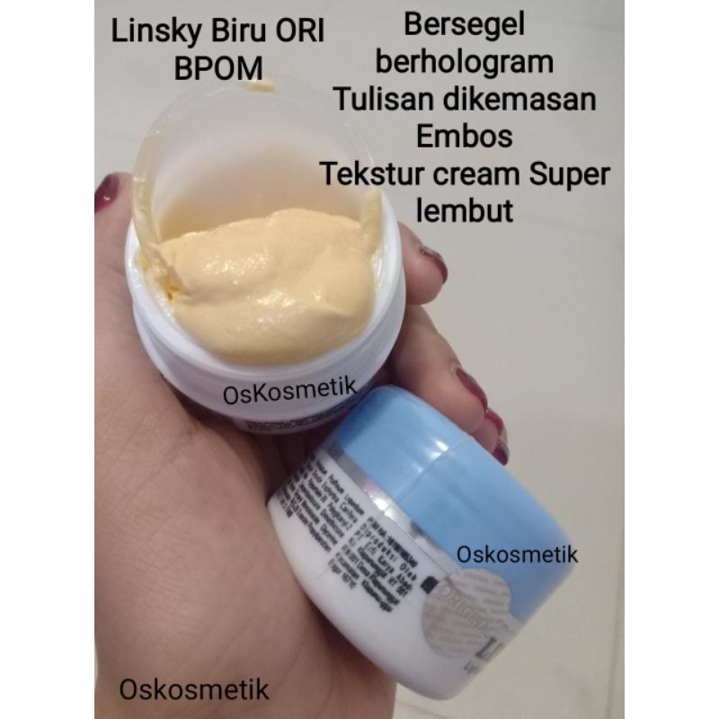 LINSKY BIRU ORI BPOM ORIGINAL 1000%