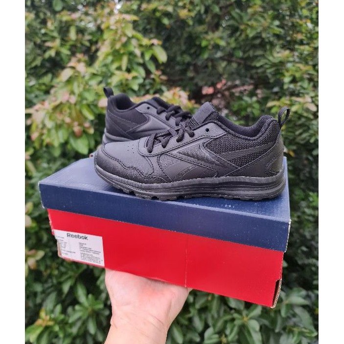 Sepatu Sekolah Anak Laki Laki Perempuan Hitam Reebok Almotio 5.0 Lea Kids Full Black Size Eur 30 31