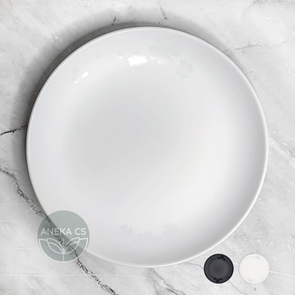 Piring Saji Melamin 7 inch - Piring Cafe Resto - V3307-Putih