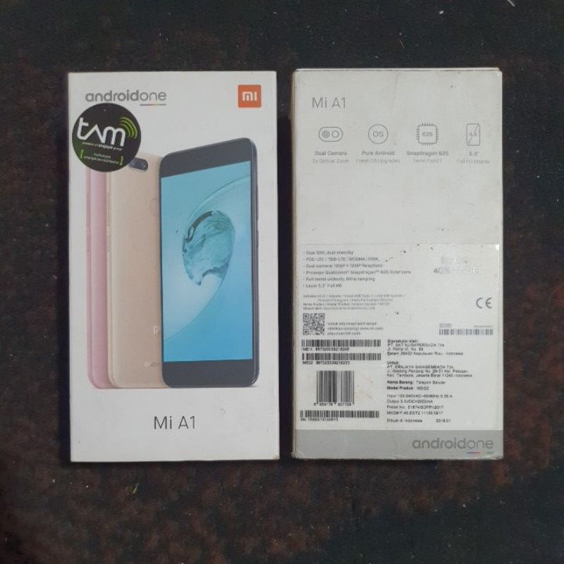 DUS BOOK KARDUS BOX XIAOMI MIA1 MI A1 ORIGINAL COPOTAN