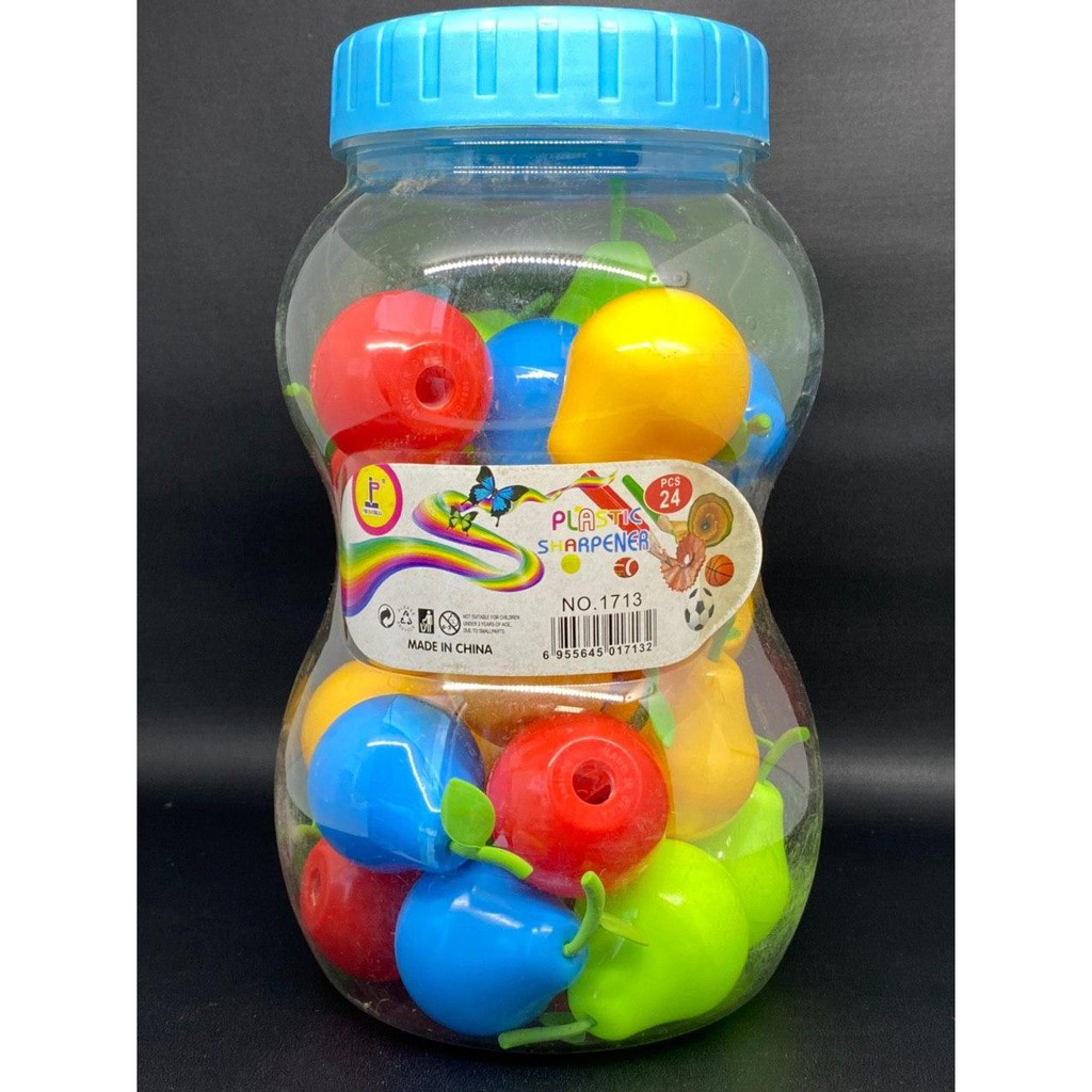 

RAUTAN BENTUK BUAH /PLASTIC SARPENER/ SERUTAN 1713A ISI 12