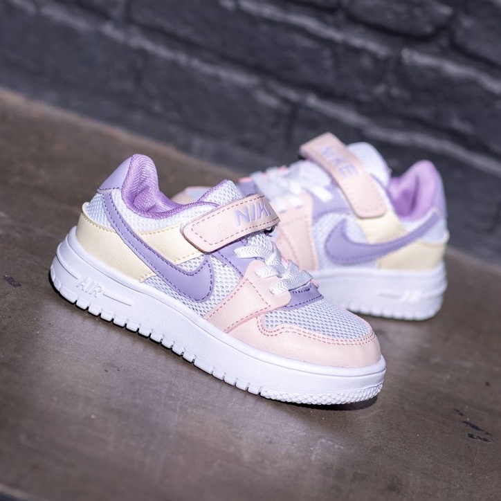Nike Air  Force 1 Toodler/Kids/Baby [Peach Purple]-4