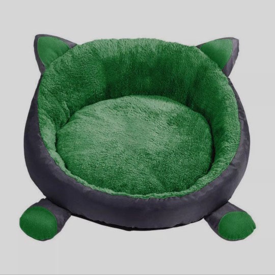 Tempat Tidur Kucing Dan Anjing Murah Lembut Premium/Kasur Kucing Dan Anjing Empuk Dan Murah/Tempat Kucing/Ranjang Kucing/Keranjang Kucing/Cat Bed/Rumah Kucing/Kandang Kucing/pelengkapan Kucing Dan Hewan-Hijau Tua