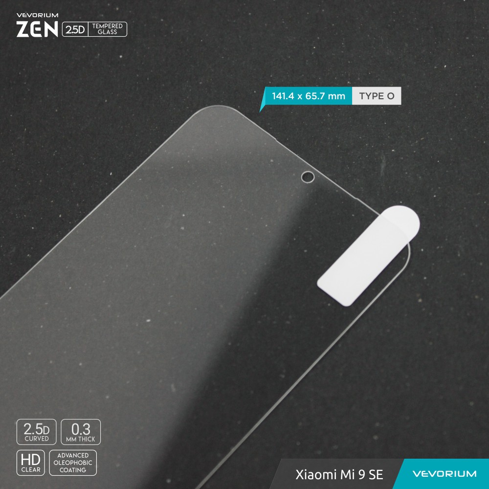 VEVORIUM ZEN 2.5D Clear Xiaomi Mi 9 SE Mi9 SE Mi9SE Tempered Glass Anti Gores Kaca Screen Guard