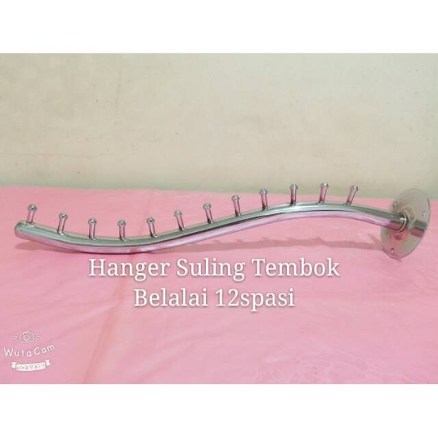 Hanger suling tembok belalai 12titik