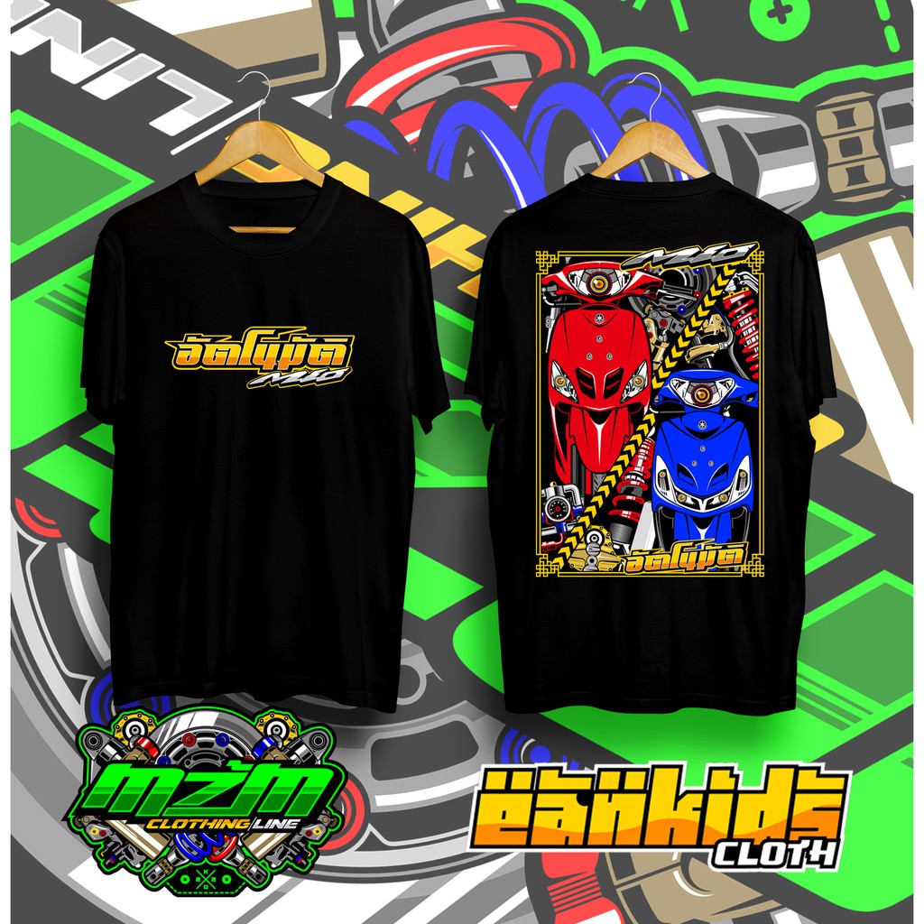 Baju kaos pria distro original/KAOS DISTRO  YAMAHA MIO THAILAND STYLE/kaos pria keren/pakaian pria/k