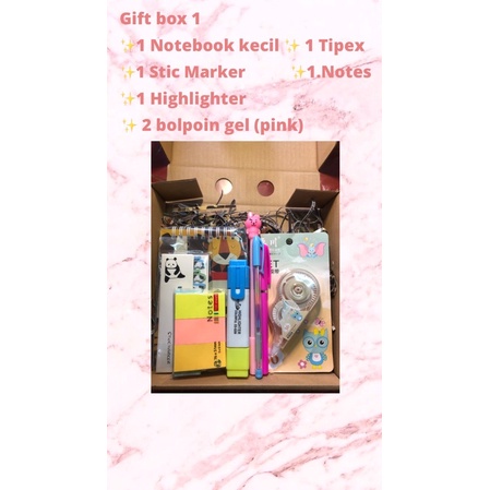 

Gift Box Alat Tulis Super Lucu dan Murah