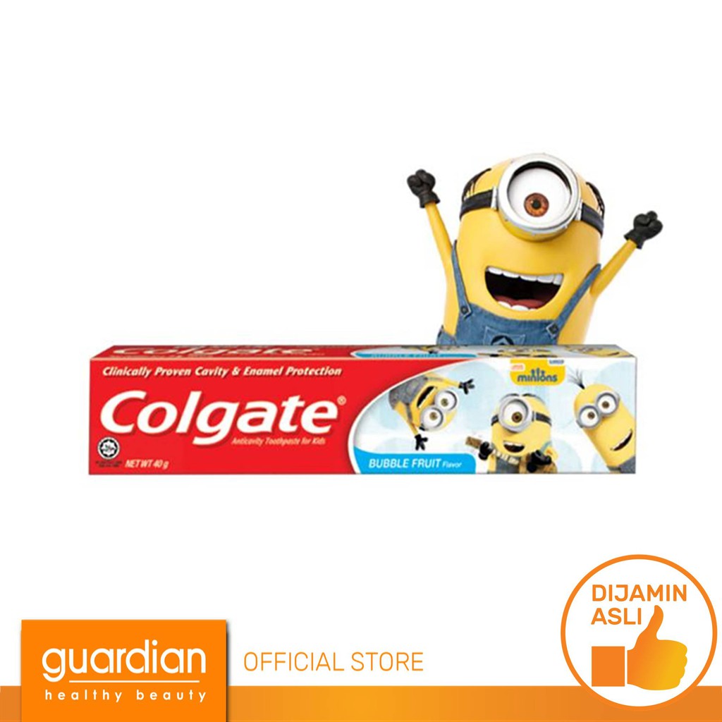 Jual Colgate Tooth Paste Kids Minions Bubble Fruit 40G | Shopee Indonesia