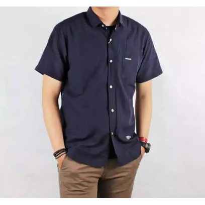 Kemeja Pria Lengan Pendek DISTRO / kemeja pria polos termurah / hem pria kasual bahan Pooplin