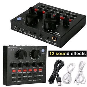 PAKET PREMIUM SMULE BM800 BM700 BM8000 Plus Mixer Soundcard V8 Stand Pop Filter Karaoke Youtuber Vl