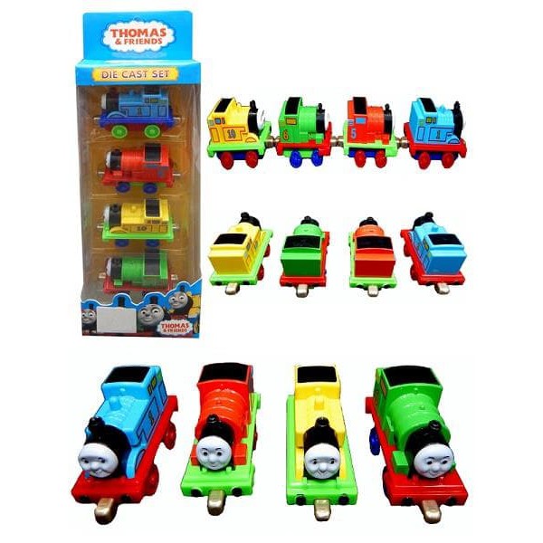 4 Figure Thomas Friends Diecast Besi dengan Magnet Kereta 899-5