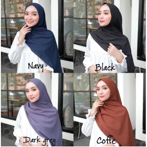 Hijab Diamond Pashmina Bella Diamond Finishing Neci 150 X 75 CM / Pasmina Diamond Italiano Ukuran Pendek-3