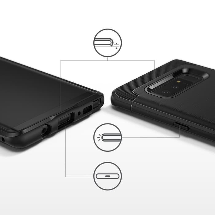 Hot Sale Rearth Ringke Galaxy Note 8 Case Onyx Black